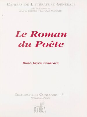 cover image of Le Roman du poète